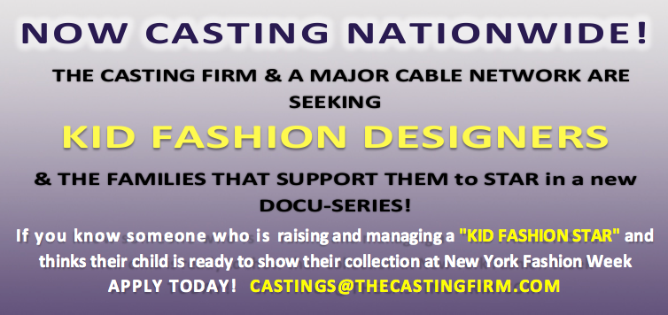 Casting kid fashion designers