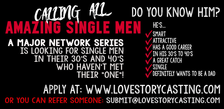 Love story casting single men