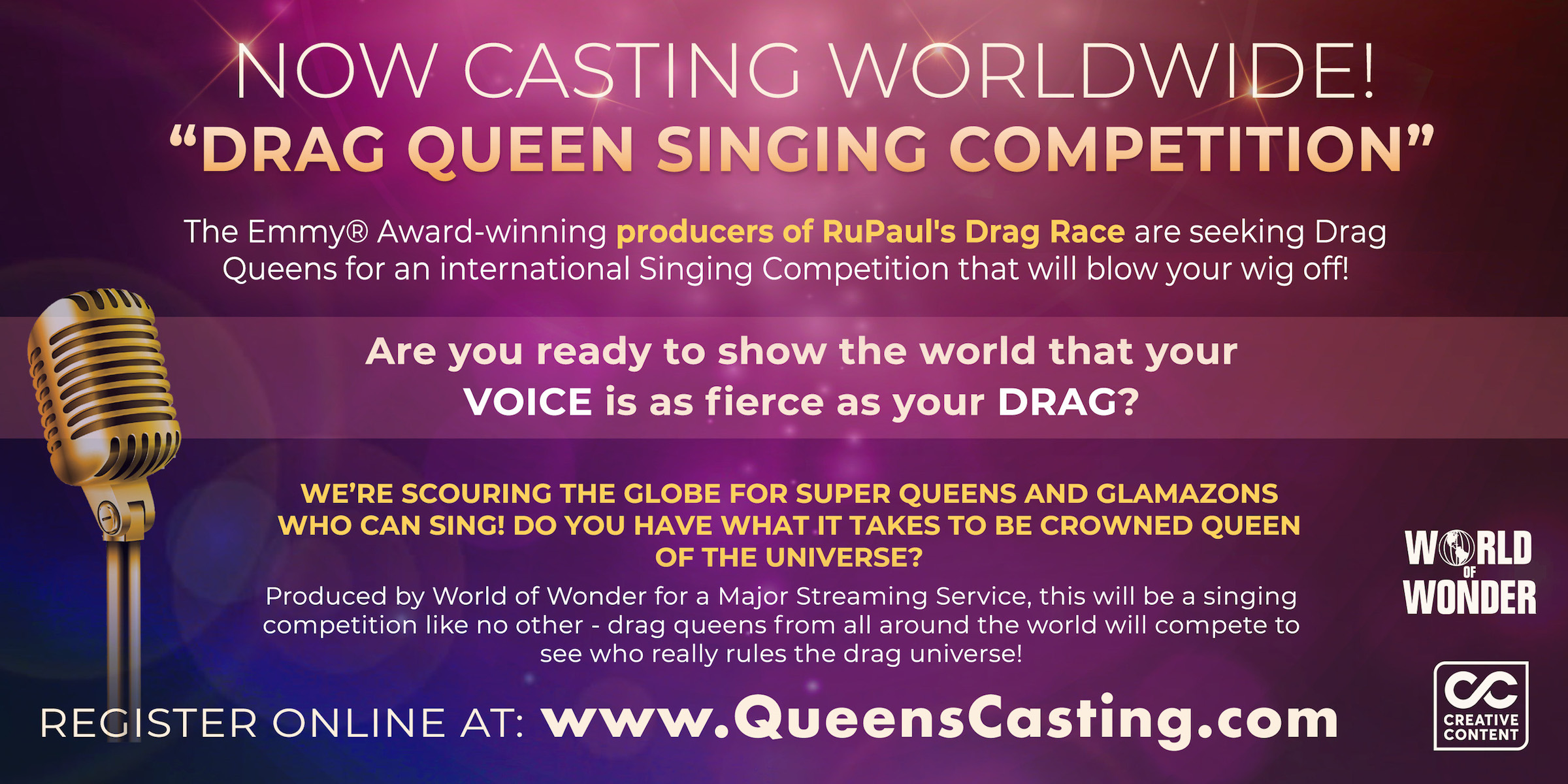 QUEEN OF THE UNIVERSE CASTING